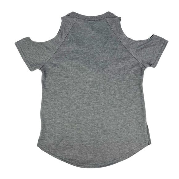 Hot Topic Dark Grey Lace Up Top XS - Picture 2 of 6